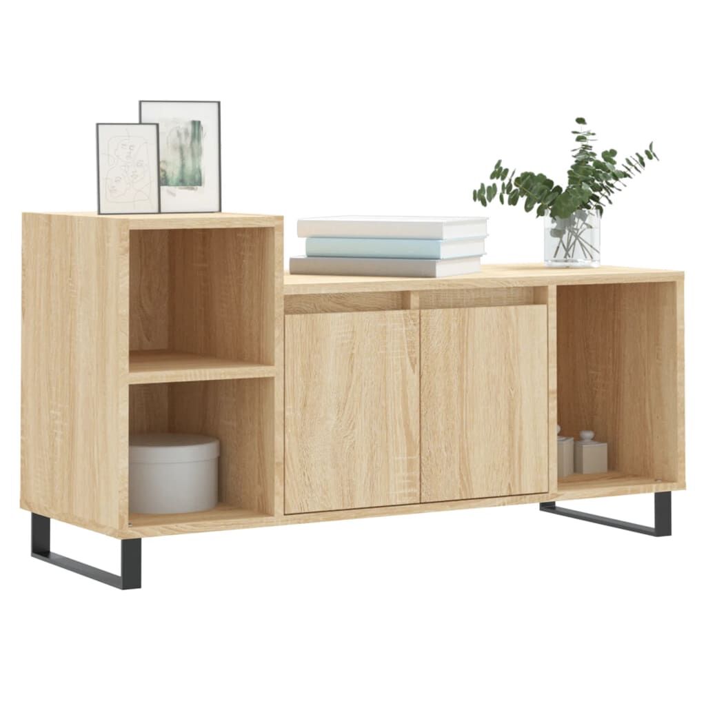 vidaXL Έπιπλο Τηλεόρασης Sonoma Δρυς 100x35x55 εκ. Επεξ. Ξύλο