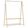 vidaXL Κρεμάστρα Ρούχων με Ράφια 132x45,5x150,5 εκ. Μπαμπού