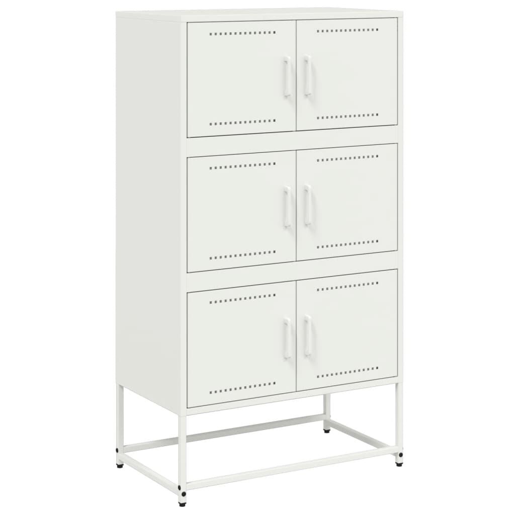 vidaXL Ντουλάπι Λευκό 68,5x38,5x123,5 εκ. από Ατσάλι
