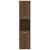 vidaXL Ντουλάπι Μπάνιου Καφέ Δρυς 30x30x130 εκ. Επεξεργασμένο Ξύλο
