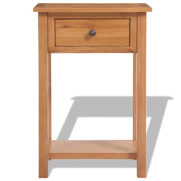 vidaXL Τραπέζι Κονσόλα 50 x 32 x 75 εκ. από Μασίφ Ξύλο Δρυός
