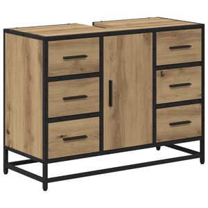 vidaXL &Nu;&tau;&omicron;&upsilon;&lambda;ά&pi;&iota; &Mu;&pi;ά&nu;&iota;&omicron;&upsilon; Artisan Oak 80 x 33 x 60 &epsilon;&kappa; &Epsilon;&pi;&epsilon;&xi;&epsilon;&rho;&gamma;&alpha;&sigma;&mu;έ&nu;&omicron; &Xi;ύ&lambda;&omicron;