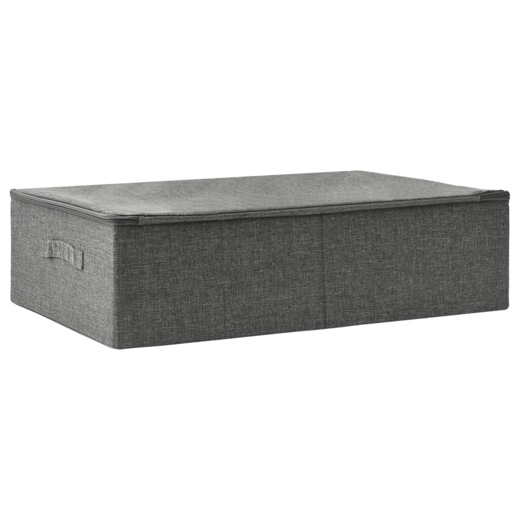 vidaXL Κουτι Αποθήκευσης Ανθρακί 70 x 40 x 18 εκ. Υφασμάτινο