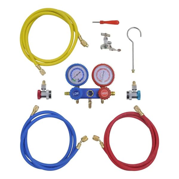 vidaXL Αντλία Κενού 100 L/min με Σετ Ελέγχου Πίεσης 2 Εξόδων σε Θήκη