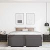 vidaXL Σκελετός Κρεβατιού Γκρι 180 x 200 cm Τεχνητό δέρμα