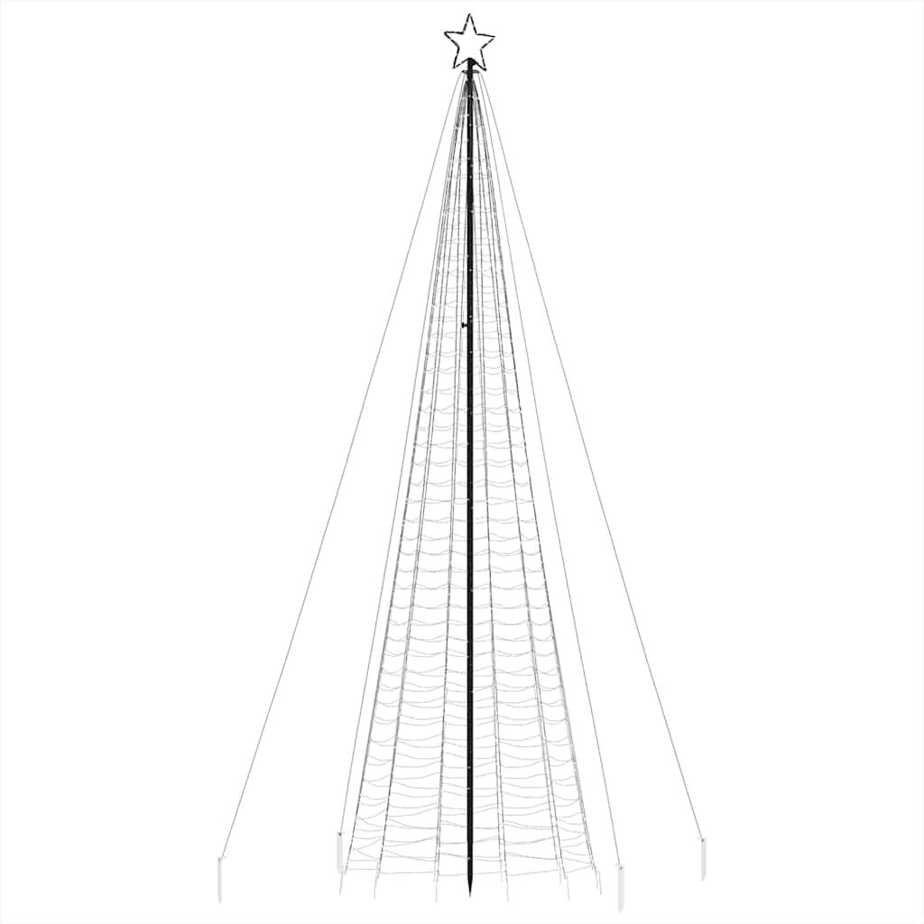 vidaXL Χριστουγεννιάτικο δέντρο LED με αιχμές 1534 LED Ζεστό Λευκό