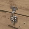 vidaXL Σκελετός Κρεβατιού artisan δρυς 150 x 200 cm Επεξεργασμένο ξύλο