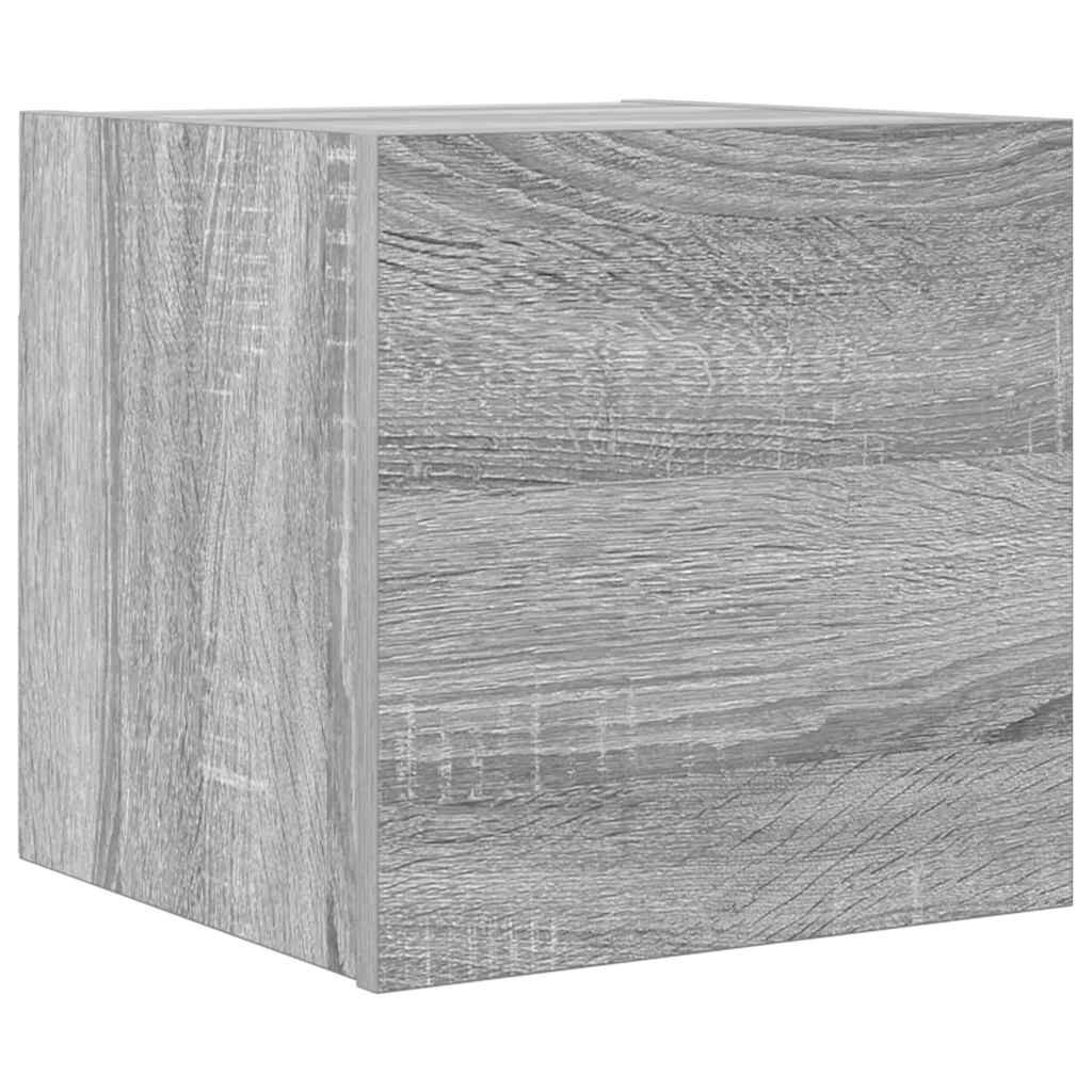 vidaXL Έπιπλο Τηλεόρασης Επιτοίχιο Γκρι Sonoma 30,5 x 30 x 30 εκ.