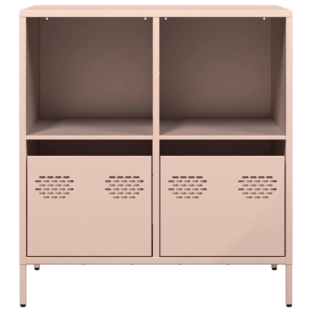 vidaXL Ντουλάπι Ροζ 68x39x73,5 εκ. από Χάλυβα Ψυχρής Έλασης