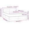 vidaXL &Kappa;&rho;&epsilon;&beta;ά&tau;&iota; Boxspring &mu;&epsilon; &Sigma;&tau;&rho;ώ&mu;&alpha; &Sigma;&kappa;&omicron;ύ&rho;&omicron; &Pi;&rho;ά&sigma;&iota;&nu;&omicron; 140x200&epsilon;&kappa;. &Beta;&epsilon;&lambda;&omicron;ύ&delta;&iota;&nu;&omicron;