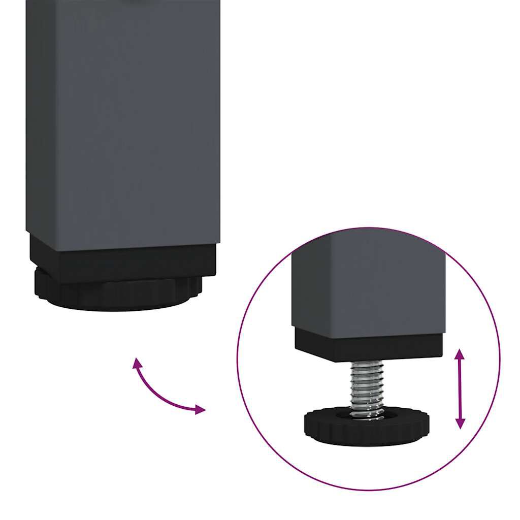 vidaXL Ντουλάπι Ανθρακί 68x39x103,5 εκ. από Χάλυβα