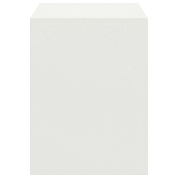 vidaXL Κομοδίνο Λευκό 35 x 30 x 40 εκ. Μασίφ Ξύλο Πεύκου