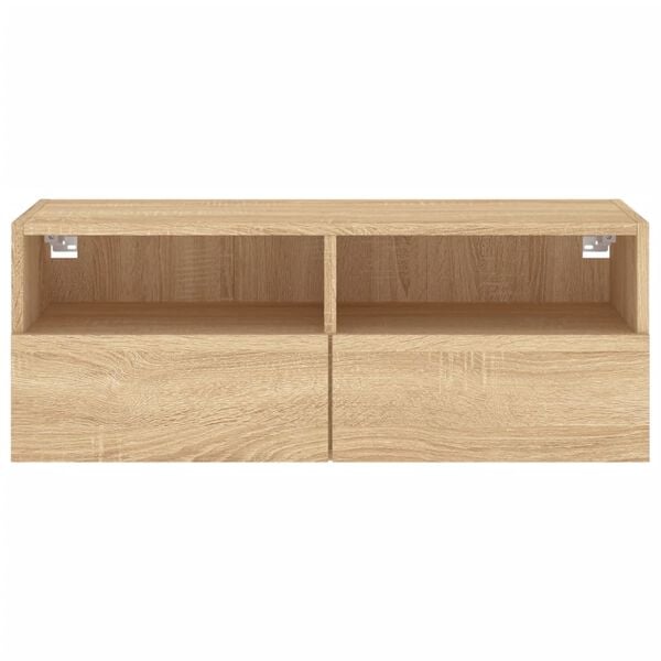 vidaXL Έπιπλο Τοίχου Τηλεόρασης Sonoma Δρυς 80x30x30εκ. από Επεξ. Ξύλο