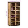 vidaXL Ντουλάπα Παπουτσιών Καφέ 50 x 30 x 110 εκ Μασίφ ξύλο μάνγκο