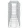 vidaXL Συρματοκιβώτια Τοξωτά 7 τεμ. 400x50x100/120 εκ. Γαλβαν. Ατσάλι