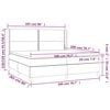 vidaXL &Kappa;&rho;&epsilon;&beta;ά&tau;&iota; Boxspring &mu;&epsilon; &Sigma;&tau;&rho;ώ&mu;&alpha; &Sigma;&kappa;&omicron;ύ&rho;&omicron; &Gamma;&kappa;&rho;&iota; 200x200 &epsilon;&kappa;. &Upsilon;&phi;&alpha;&sigma;&mu;ά&tau;&iota;&nu;&omicron;