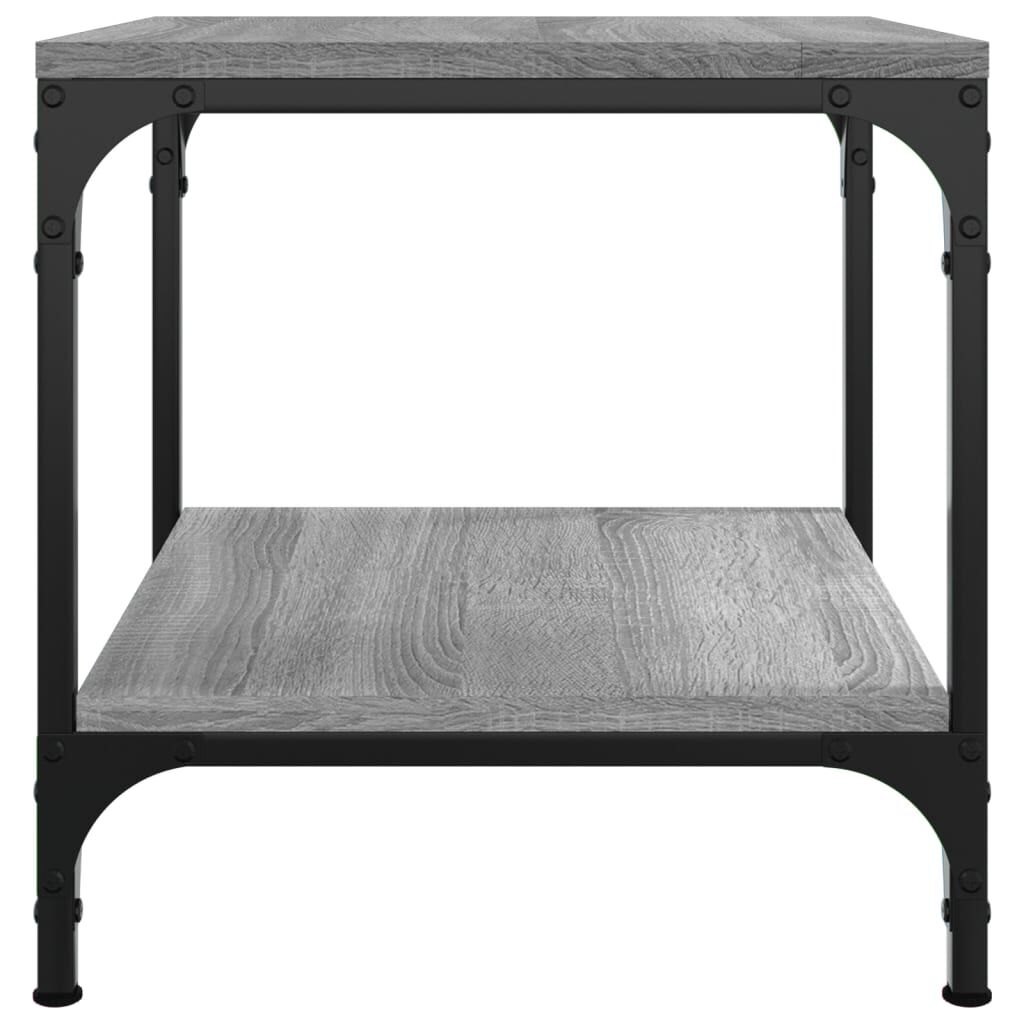 vidaXL Τραπεζάκι Σαλονιού Γκρι Sonoma 50x50x40 εκ. Επεξεργασμένο Ξύλο
