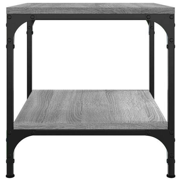 vidaXL Τραπεζάκι Σαλονιού Γκρι Sonoma 50x50x40 εκ. Επεξεργασμένο Ξύλο