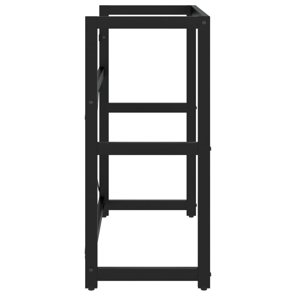 vidaXL Έπιπλο Μπάνιου Μαύρο 79 x 38 x 83 εκ. Σιδερένιο