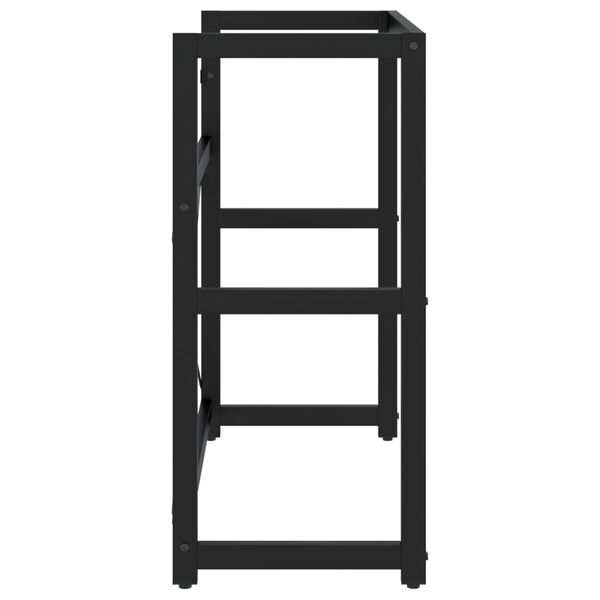 vidaXL Έπιπλο Μπάνιου Μαύρο 79 x 38 x 83 εκ. Σιδερένιο