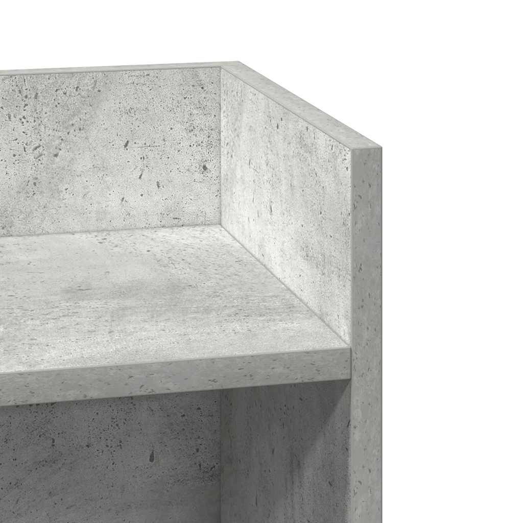 vidaXL Τραπεζάκι με ράφι Γκρι Σκυροδέματος 25,5x27x60 εκ.