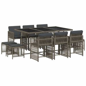 vidaXL &Sigma;&epsilon;&tau; &Tau;&rho;&alpha;&pi;&epsilon;&zeta;&alpha;&rho;ί&alpha;&sigmaf; &Kappa;ή&pi;&omicron;&upsilon; 11 &Tau;&epsilon;&mu;&alpha;&chi;ί&omega;&nu; &Gamma;&kappa;&rho;&iota; &Sigma;&upsilon;&nu;&theta;. &Rho;&alpha;&tau;ά&nu; &mu;&epsilon; &Mu;&alpha;&xi;&iota;&lambda;ά&rho;&iota;&alpha;