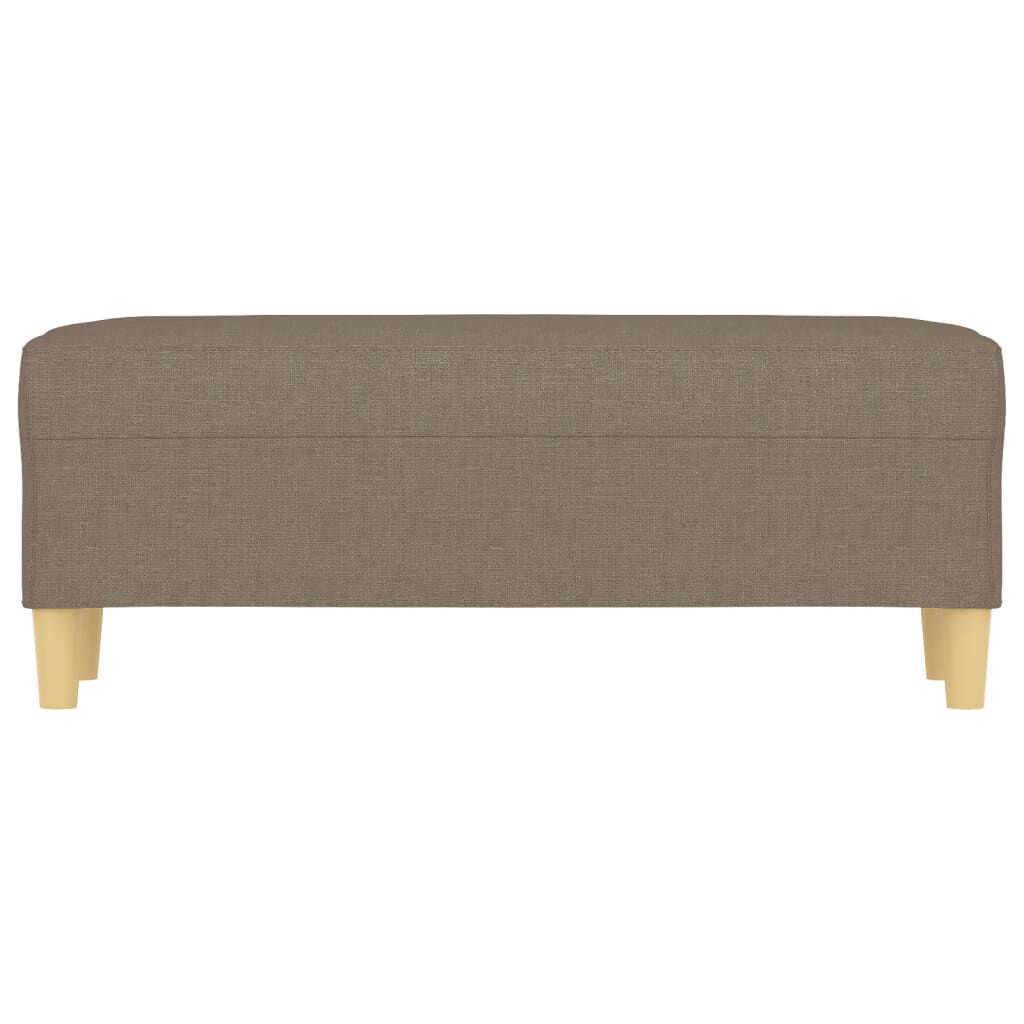 vidaXL Πάγκος Taupe 100x35x41 εκ. Υφασμάτινος