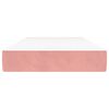 vidaXL Στρώμα με Pocket Springs Ροζ 90x190x20 εκ. Βελούδινο