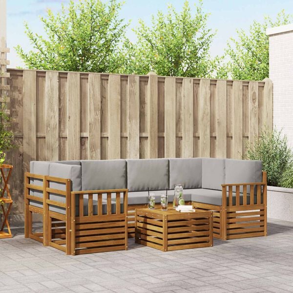 vidaXL &Sigma;&epsilon;&iota;&rho;ά &Kappa;&alpha;&nu;&alpha;&pi;έ &Epsilon;&xi;&omega;&tau;&epsilon;&rho;&iota;&kappa;&omicron;ύ 7 pcs &Phi;&upsilon;&sigma;&iota;&kappa;ό &kappa;&alpha;&iota; &Alpha;&nu;&omicron;&iota;&chi;&tau;ό &Gamma;&kappa;&rho;&iota;