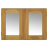 vidaXL Ντουλάπι Καθρέφτη 60 x 10 x 40 εκ. από Μασίφ Ξύλο Teak