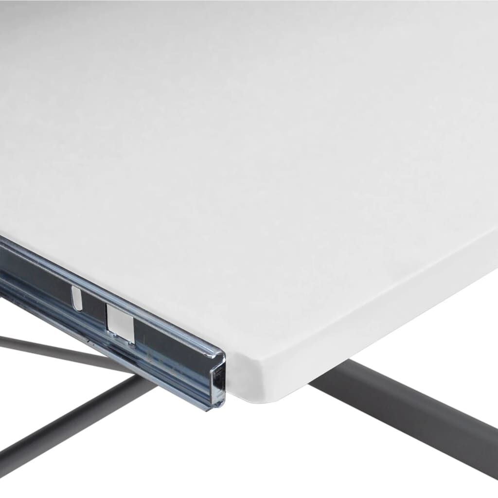 vidaXL Γραφείο Υπολογιστή Γωνιακό Λευκό 132x112x99 εκ. Επεξ. Ξύλο