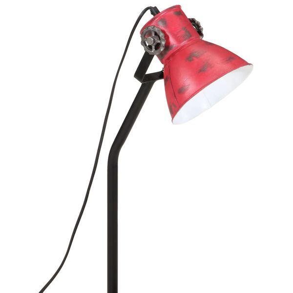 vidaXL Φωτιστικό Γραφείου 25 W Αντικέ Κόκκινο 17x17x60 εκ. Ε27