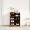 vidaXL Παπουτσοθήκη Καπνιστή Δρυς 57x34x76 εκ. από Επεξεργ. Ξύλο
