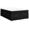 vidaXL Κρεβάτι Boxspring με Στρώμα Μαύρο 160x200 εκ. Υφασμάτινο