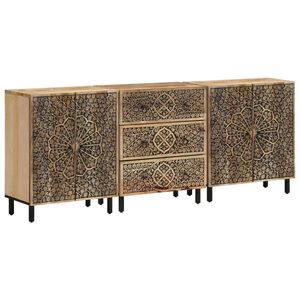vidaXL &Beta;&omicron;&eta;&theta;&eta;&tau;&iota;&kappa;ά &Nu;&tau;&omicron;&upsilon;&lambda;ά&pi;&iota;&alpha; 3 &Tau;&epsilon;&mu;. 60x33x75 &epsilon;&kappa;. &alpha;&pi;ό &Mu;&alpha;&sigma;ί&phi; &Xi;ύ&lambda;&omicron; &Mu;ά&nu;&gamma;&kappa;&omicron;