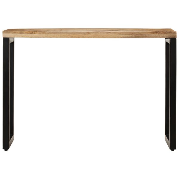 vidaXL Τραπέζι Κονσόλα 110x35x76 εκ. από Μασίφ Ακατέργαστο Ξύλο Μάνγκο