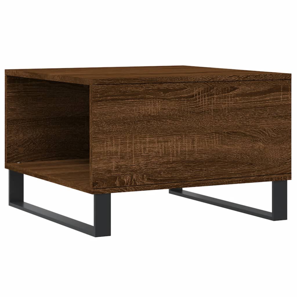 vidaXL Τραπεζάκι Σαλονιού Καφέ Δρυς 55x55x36,5 εκ. Επεξεργασμένο Ξύλο