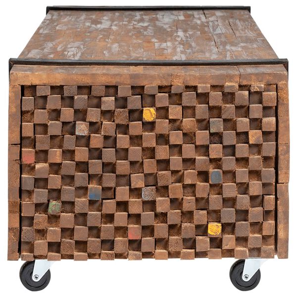 vidaXL &Tau;&rho;&alpha;&pi;&epsilon;&zeta;ά&kappa;&iota; &Sigma;&alpha;&lambda;&omicron;&nu;&iota;&omicron;ύ 110 x 45 x 38 &epsilon;&kappa;. &alpha;&pi;ό &Mu;&alpha;&sigma;ί&phi; &Xi;ύ&lambda;&omicron; Teak