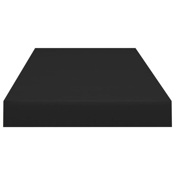 vidaXL Ράφια Τοίχου 2 τεμ. Μαύρα 60x23,5x3,8 εκ. MDF