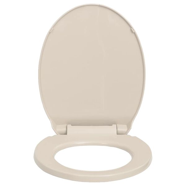 vidaXL Κάλυμμα Λεκάνης με Μηχανισμό Soft Close Οβάλ Βερικοκί