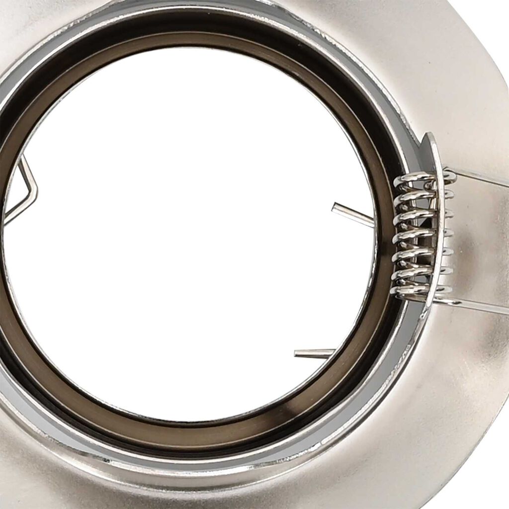 vidaXL Spotlights με προβολείς 6 pcs Ασημί 9 x 9 εκ. Μέταλλο