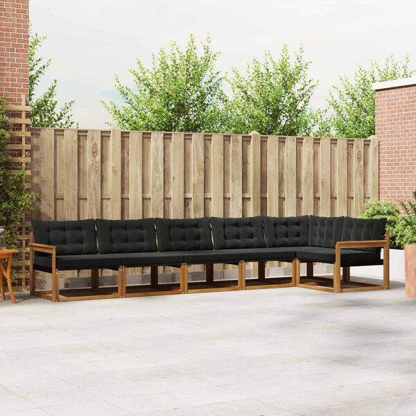 vidaXL &Sigma;&epsilon;&iota;&rho;ά &Kappa;&alpha;&nu;&alpha;&pi;έ &Epsilon;&xi;&omega;&tau;&epsilon;&rho;&iota;&kappa;&omicron;ύ &mu;&epsilon; &mu;&alpha;&xi;&iota;&lambda;ά&rho;&iota; 6 pcs &Phi;&upsilon;&sigma;&iota;&kappa;ό &kappa;&alpha;&iota; &Mu;&alpha;ύ&rho;&omicron;