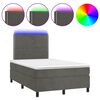 vidaXL &Kappa;&rho;&epsilon;&beta;ά&tau;&iota; Boxspring &mu;&epsilon; &Sigma;&tau;&rho;ώ&mu;&alpha; & LED &Sigma;&kappa;.&Gamma;&kappa;&rho;&iota; 120x190&epsilon;&kappa;. &Beta;&epsilon;&lambda;&omicron;ύ&delta;&iota;&nu;&omicron;