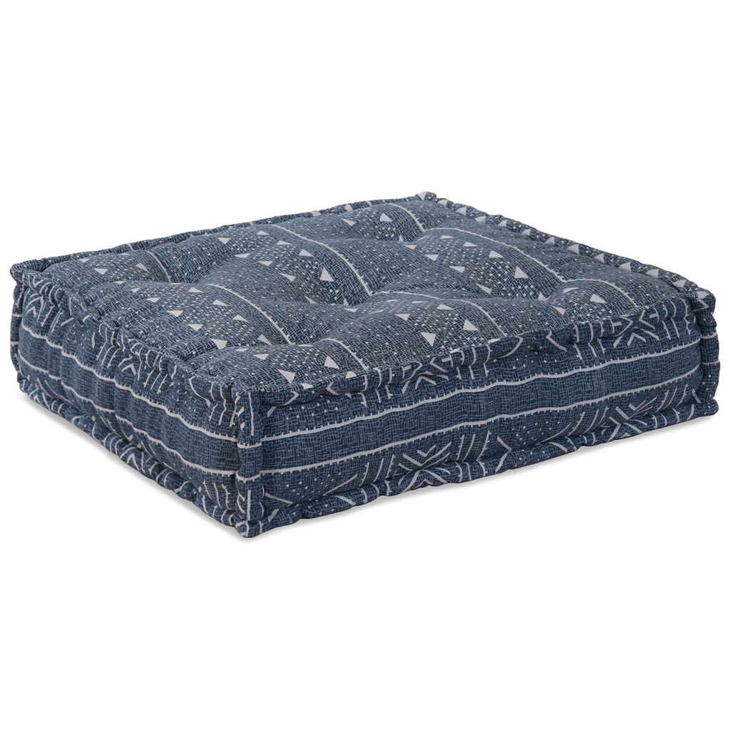 Kαναπές Pouffe 4 Θέσεων Modular Convertible VidaXL από Ίνες Indigo
