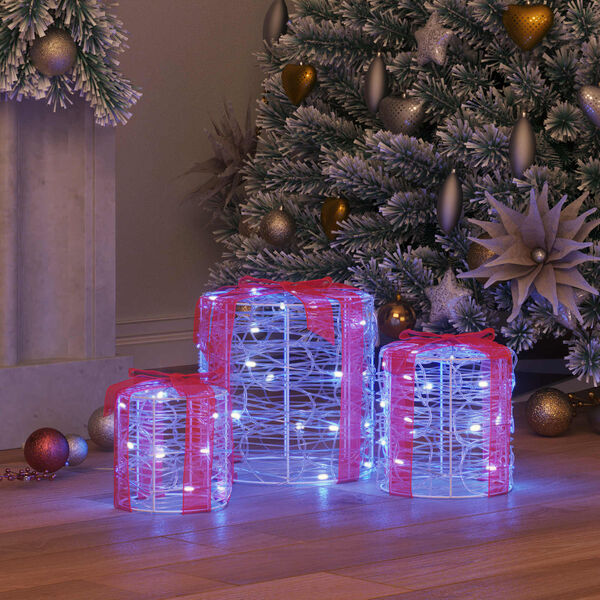 vidaXL &Delta;&iota;&alpha;&kappa;ό&sigma;&mu;&eta;&sigma;&eta; &Kappa;&omicron;&upsilon;&tau;&iota;&omicron;ύ &Delta;ώ&rho;&omicron;&upsilon; 3 pcs &Mu;&pi;&lambda;&epsilon; 20 x 20 x 21 &epsilon;&kappa; &Alpha;&kappa;&rho;&upsilon;&lambda;&iota;&kappa;ό