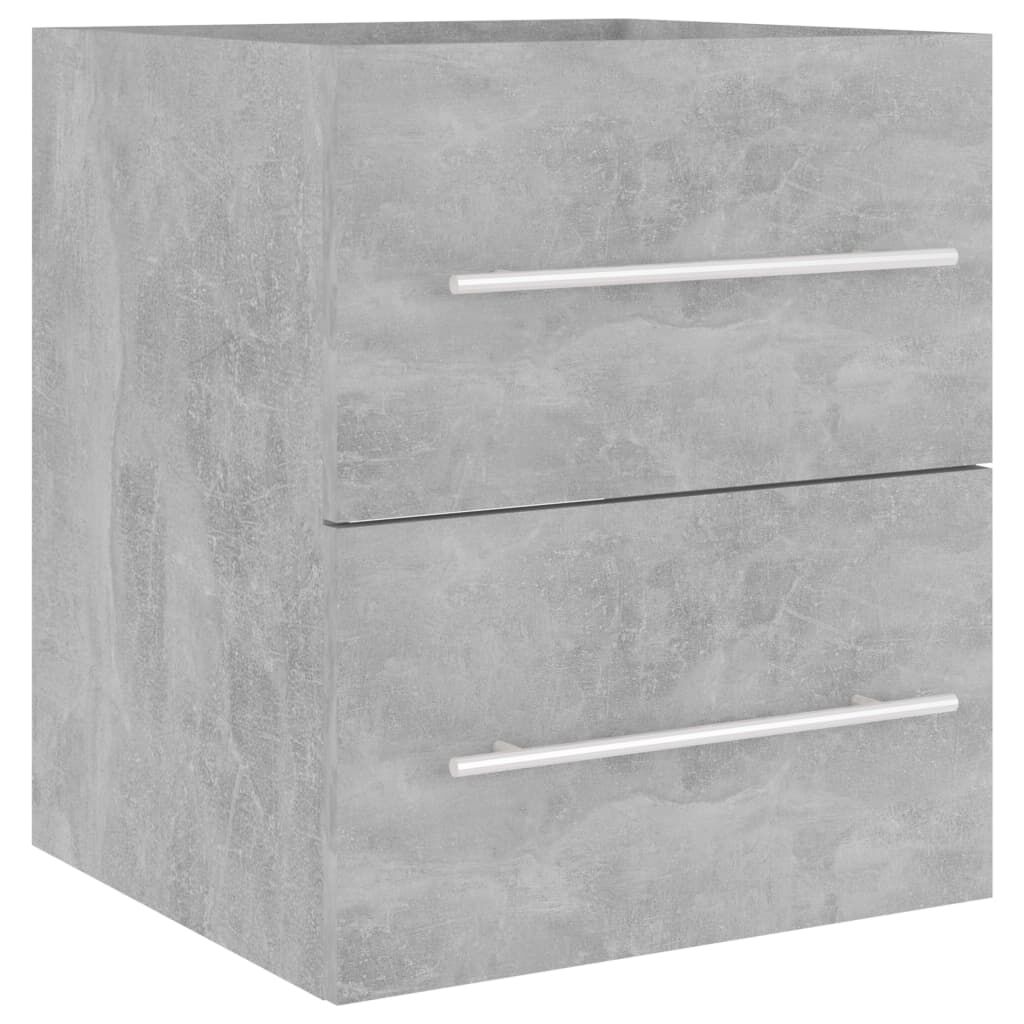 vidaXL Ντουλάπι Νιπτήρα Γκρι Σκυροδ. 41 x 38,5 x 48 εκ από Επεξ. Ξύλο