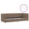 vidaXL &Kappa;&alpha;&nu;&alpha;&pi;έ&sigmaf; &Kappa;&rho;&epsilon;&beta;ά&tau;&iota; &mu;&epsilon; &Sigma;&tau;&rho;ώ&mu;&alpha; & USB Taupe 90 x 200 &epsilon;&kappa;. &Upsilon;&phi;&alpha;&sigma;&mu;ά&tau;&iota;&nu;&omicron;&sigmaf;