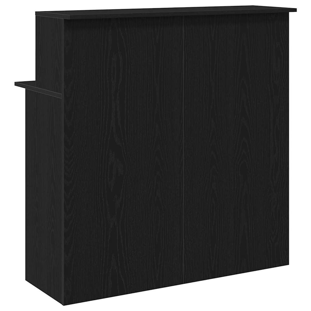 vidaXL Γραφείο υποδοχής Μαύρο 100x50x103,5 cm Κατασκευασμένο ξύλο