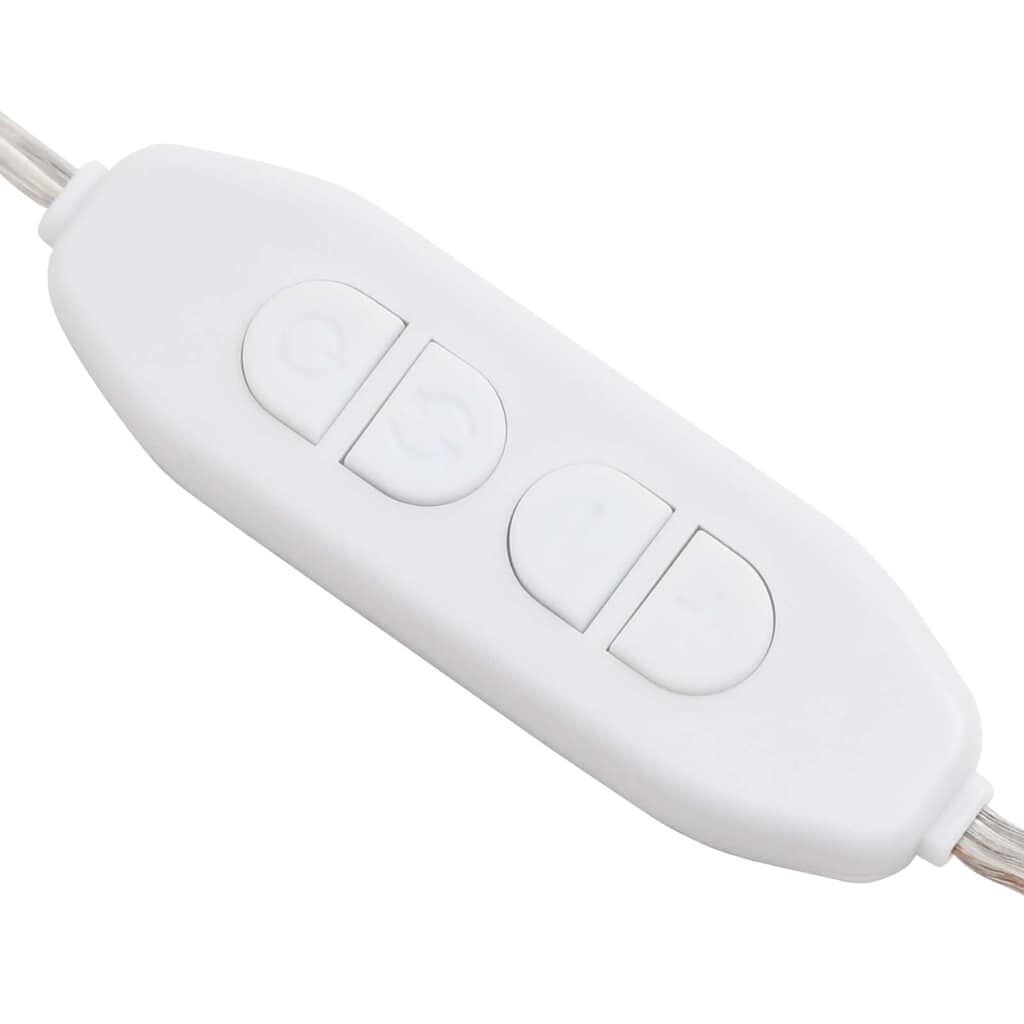 vidaXL Καθρέφτης Τοίχου Τετράγωνος με Φωτισμό LED Γυάλινος