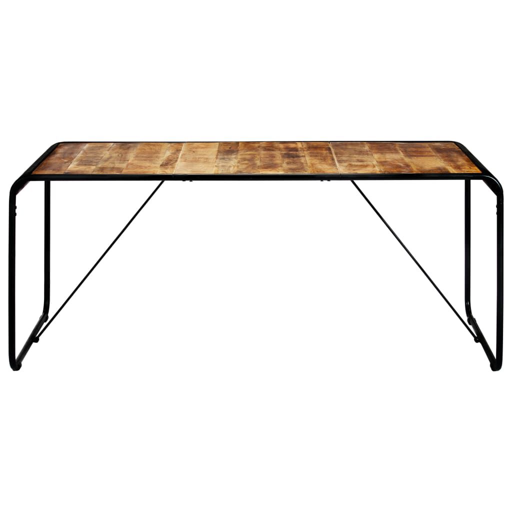 vidaXL Τραπεζαρία 180 x 90 x 76 εκ. από Μασίφ Ακατέργαστο Ξύλο Μάνγκο